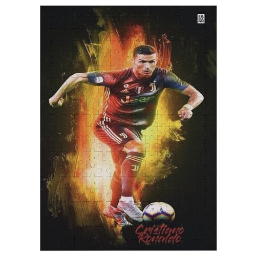 Ronaldo 300 Teile Puzzles Für Erwachsene Puzzles Fußballer Wooden Puzzles Schwieriges Und Herausforderndes Spiel 300 PCS von LOPUCK