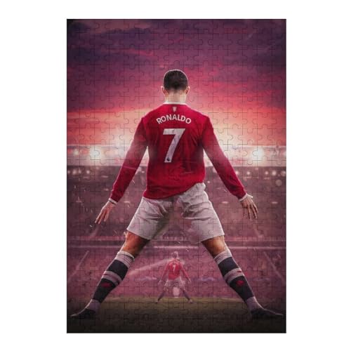 Ronaldo 300-teiliges Puzzle Für Erwachsene - Wooden Puzzles 300-teiliges Puzzle Für Erwachsene | Rätsel (40x28) cm von LOPUCK