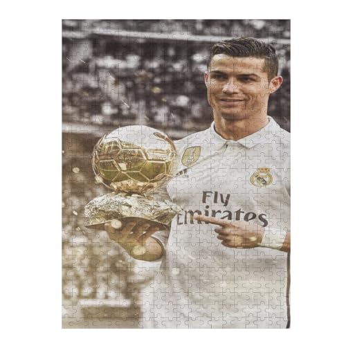 Ronaldo 500 Puzzleteile Für Erwachsene, Puzzlespiele Zum Stressabbau Und Einzigartige Geschenke Puzzles (52x38) cm von LOPUCK