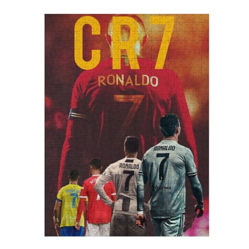 Ronaldo 500 Puzzleteile Für Erwachsene, Puzzlespiele Zum Stressabbau Und Einzigartige Geschenke Puzzles (52x38) cm von LOPUCK