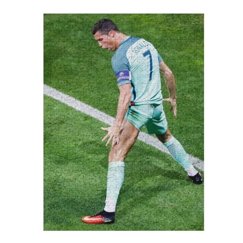 Ronaldo 500 Teile Wooden Puzzles Lernen Lernspielzeug Familienspiele Geburtstagsgeschenke Für Kleinkinder Kinder Jungen Mädchen Puzzles (52x38) cm von LOPUCK