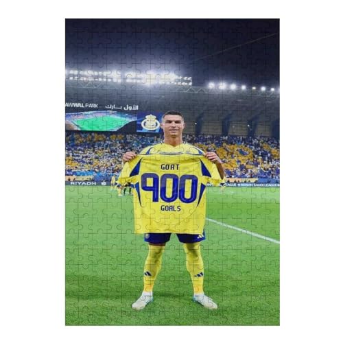 Ronaldo 900 Goals 300 Teile Wooden Puzzles Für Erwachsene Puzzles 300 Teile Puzzles Für Erwachsene Puzzle Schwierig Und Herausfordernd (40x28) cm von LOPUCK