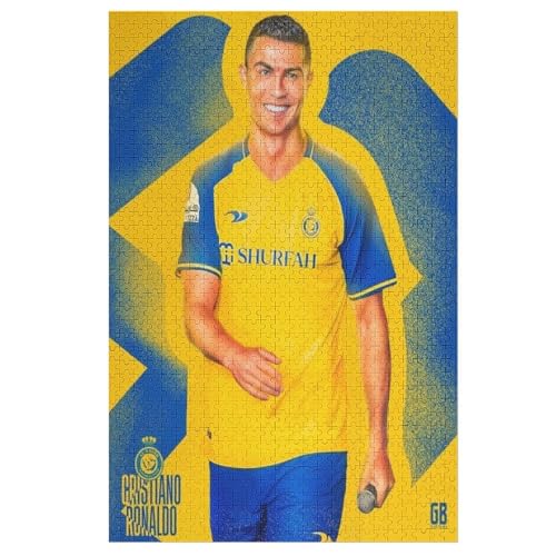 Ronaldo Al NASSR 1000 Teile Wooden Puzzles Lernen Lernspielzeug Familienspiele Geburtstagsgeschenke Für Kleinkinder Kinder Jungen Mädchen Puzzles 1000 PCS von LOPUCK