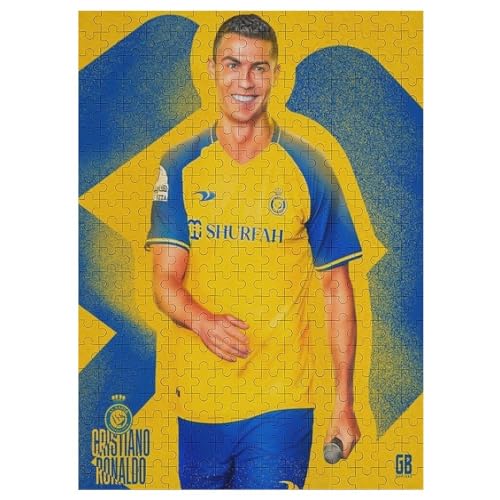 Ronaldo Al NassrWooden Puzzles Für Erwachsene 300 Teile Fußballer Puzzle Für Erwachsene 300 Teile Für Familienspiel Teenager Puzzle 300 PCS von LOPUCK