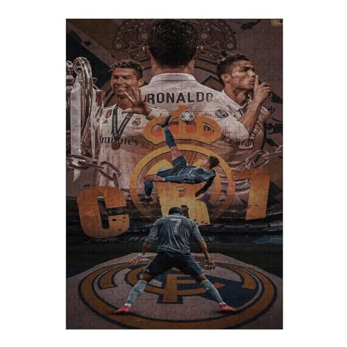 Ronaldo Puzzles Für Erwachsene 300-teilige Puzzles 300-teilige Puzzles Für Erwachsene Wooden Puzzlespiele Spielzeug Geschenk Für Heimtextilien (40x28) cm von LOPUCK