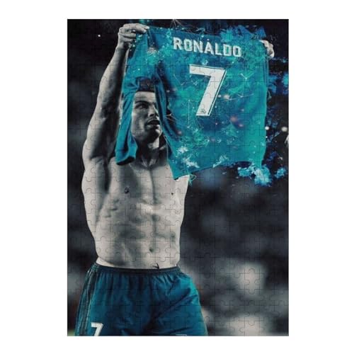 Ronaldo Puzzles Für Erwachsene 300-teilige Puzzles 300-teilige Puzzles Für Erwachsene Wooden Puzzlespiele Spielzeug Geschenk Für Heimtextilien (40x28) cm von LOPUCK