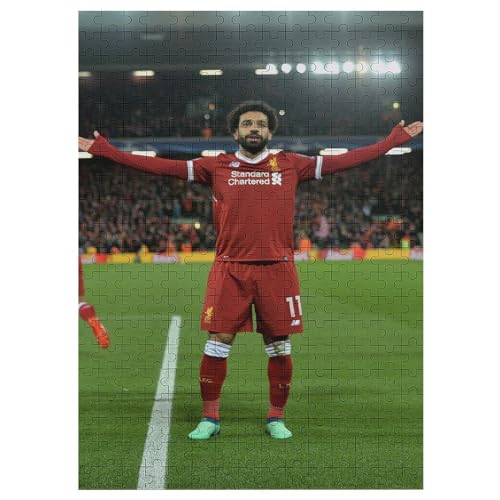 Salah 300 Teile Puzzles Für Erwachsene Puzzles Soccer Player Wooden Puzzles Schwieriges Und Herausforderndes Spiel 300PCS (40x28cm) von LOPUCK