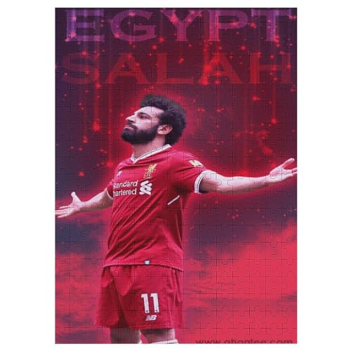 Teens Kids Puzzle Jigsaw 300 Pieces Jigsaw Salah Jigsaw, Soccer Player Jigsaw Educational Game Toy Family Decoration 300PCS (40x28cm) von LOPUCK