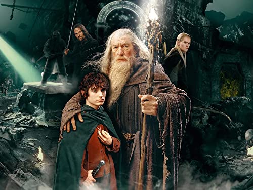 Puzzle 1000 Teile - Herr der Ringe - 1000 Piece Puzzle for Adults and Children from 14 Years - Herr der Ringe - Impossible Puzzle 75x50cm von LORDOS