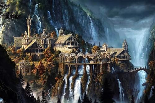 Puzzle 2000 Teile - Der Herr der Ringe - Puzzle for Adults and Children from 14 Years Knobelspiele Puzzle in Panorama Format - Der Herr der Ringe - 100x70cm von LORDOS