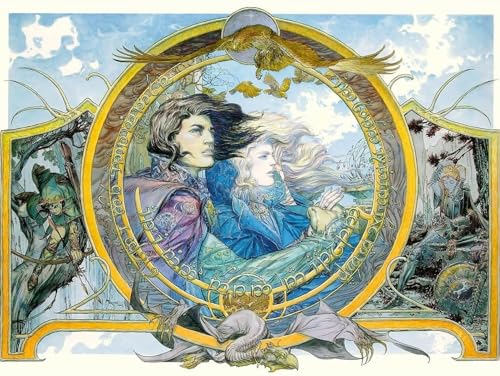 Puzzle 2000 Teile -Herr der Ringe - Puzzle for Adults and Children from 14 Years Knobelspiele Puzzle in Panorama Format - Herr der Ringe - 100x70cm von LORDOS