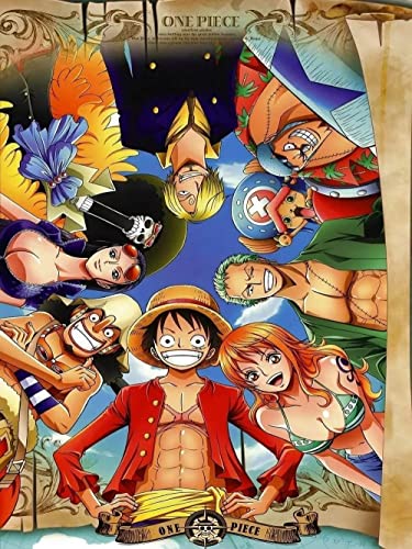 Puzzle 500 Teile - One Piece Manga Poster Set - 500 Piece Puzzle for Adults and Children from 14 Years - One Piece Anime Poster - Impossible Puzzle 52x38cm von LORDOS