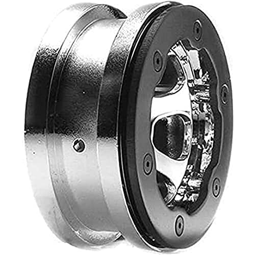 LOSI 1/10 Front/Rear 2.2 Beadlock Wheels with Rings, 12mm Hex, Chrome: Crawler von LOSI