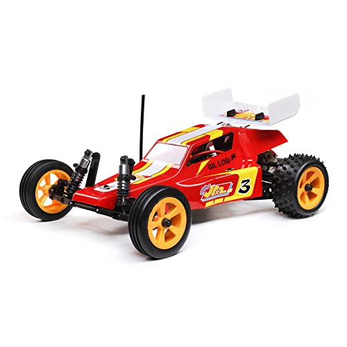 LOSI 1/16 Mini JRX2 2S 2WD RTR Brushed Buggy (Battery & Charger Included), Red von LOSI