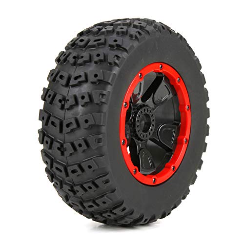 1/5 Left & Right Front/Rear 4.75 Pre-Mounted Tires, 24mm Hex (2): DB XL von LOSI