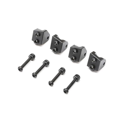 Aluminum Lower 4-link Mount Set, Black: Mini LMT (4) von LOSI