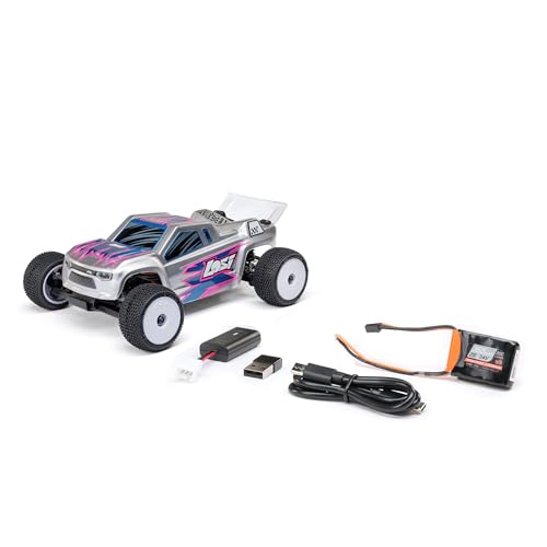 LOSI 1:28 Micro-T 2S 2WD RTR Heckantrieb Ferngesteuerter Staidum Truck mit Bürstenmotor, inkl. Akku und Ladegerät, Silber LOSI 1:28 Micro-T 2S 2WD RTR Heckantrieb Ferngesteuerter Staidum Truck mit Bürstenmotor, inkl. Akku und Ladegerät, Silber von LOSI