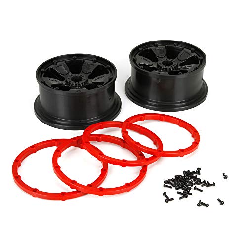 LOSI 1/5 Front/Rear 4.75 Pre-Mounted Tires, 24mm Hex, Black (2): DB XL von LOSI