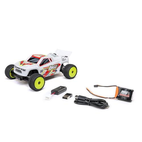 LOSI 1:28 Micro-T 2S 2WD RTR Heckantrieb Ferngesteuerter Staidum Truck mit Bürstenmotor, inkl. Akku und Ladegerät, weiß LOSI 1:28 Micro-T 2S 2WD RTR Heckantrieb Ferngesteuerter Staidum Truck mit Bürstenmotor, inkl. Akku und Ladegerät, weiß von LOSI