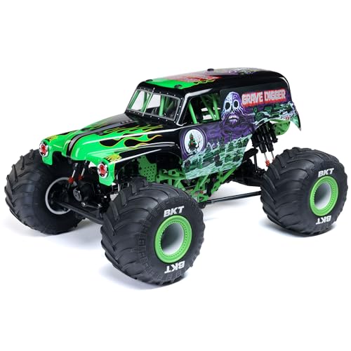 LOSI 1:8 LMT 2.0 Grave Digger 4X4 Starrachsen Monster Truck RTR, mit Wheelie Modus, Bürstenmotor, Ohne Akku und Ladegerät, Grün LOSI 1:8 LMT 2.0 Grave Digger 4X4 Starrachsen Monster Truck RTR, mit Wheelie Modus, Bürstenmotor, Ohne Akku und Ladegerät, Grün von LOSI