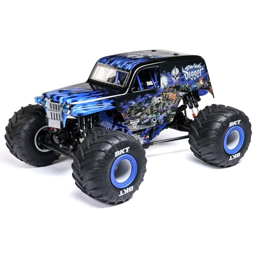 LOSI 1:8 LMT 2.0 Son-Uva Digger 4X4 Starrachsen Monster Truck RTR, mit Wheelie Modus, Bürstenmotor, Ohne Akku und Ladegerät, Blau LOSI 1:8 LMT 2.0 Son-Uva Digger 4X4 Starrachsen Monster Truck RTR, mit Wheelie Modus, Bürstenmotor, Ohne Akku und Ladegerät, Blau von LOSI