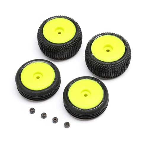 Tires & Wheels Mounted, Yellow: Micro-B von LOSI