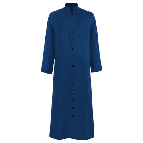 Herren Steampunk Pfarrer - Klassisch Geistliche Mantel Herren Lang Schwarz Renaissance Bischof Jacke Retro Viktorianische Hof Gehrock Gothic Uniform Elegant Theater Kleidung Cosplay Halloween Kostüm Herren Steampunk Pfarrer - Klassisch Geistliche Mantel Herren Lang Schwarz Renaissance Bischof Jacke Retro Viktorianische Hof Gehrock Gothic Uniform Elegant Theater Kleidung Cosplay Halloween Kostüm von LOSSLO