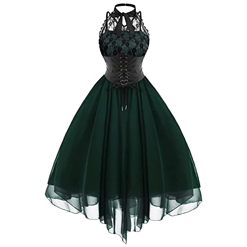 Mittelalter Kleid Damen mit Korsett, Renaissance Kleider Schulterfrei, Gothic Vintage MaxikleidSexy Spitzen Rüschen Ballkleid Retro Abendkleider Halloween Kostüm Karneval Party Faschingskostüme Mittelalter Kleid Damen mit Korsett, Renaissance Kleider Schulterfrei, Gothic Vintage MaxikleidSexy Spitzen Rüschen Ballkleid Retro Abendkleider Halloween Kostüm Karneval Party Faschingskostüme von LOSSLO