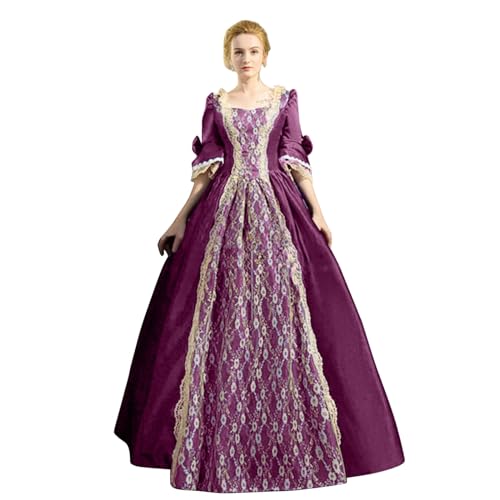 Mittelalter Maxikleid Damen Puffärmel, Renaissance Kleider Bodenlang, Viktorianischen Palast AbendkleiderRetro Gesmokte Taille High Spitze Ballkleid Faschingskostüme Halloween Kostüm Karneval Party Mittelalter Maxikleid Damen Puffärmel, Renaissance Kleider Bodenlang, Viktorianischen Palast AbendkleiderRetro Gesmokte Taille High Spitze Ballkleid Faschingskostüme Halloween Kostüm Karneval Party von LOSSLO