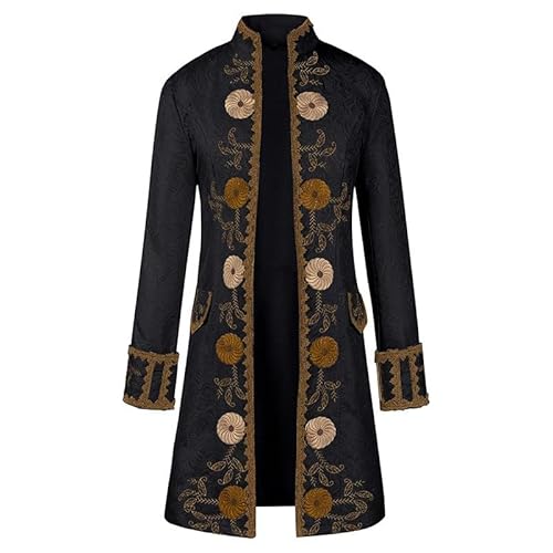 Neu 2025 Herren Steampunk Mantel - Gothic Jacke Herren Große Größen Renaissance Trenchcoat Retro Viktorianische Hof Gehrock Elegant Edelmann Frack Theater Performance-Kleidung Cosplay Halloween Kostüm Neu 2025 Herren Steampunk Mantel - Gothic Jacke Herren Große Größen Renaissance Trenchcoat Retro Viktorianische Hof Gehrock Elegant Edelmann Frack Theater Performance-Kleidung Cosplay Halloween Kostüm von LOSSLO