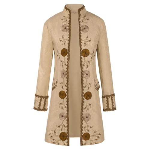 Neu 2025 Herren Steampunk Mantel - Gothic Jacke Herren Große Größen Renaissance Trenchcoat Retro Viktorianische Hof Gehrock Elegant Edelmann Frack Theater Performance-Kleidung Cosplay Halloween Kostüm Neu 2025 Herren Steampunk Mantel - Gothic Jacke Herren Große Größen Renaissance Trenchcoat Retro Viktorianische Hof Gehrock Elegant Edelmann Frack Theater Performance-Kleidung Cosplay Halloween Kostüm von LOSSLO