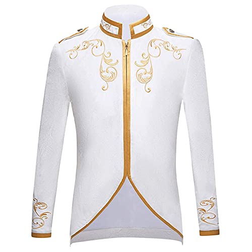 Prinz Kostüm Herren - Edelmann Herren Mantel Retro Gothic Jacke Renaissance Hof Anzug Stickerei Königlicher Prinz Kleidung Steampunk Frack Halloween Karneval Mottoparty Prinz Kostüm Herren - Edelmann Herren Mantel Retro Gothic Jacke Renaissance Hof Anzug Stickerei Königlicher Prinz Kleidung Steampunk Frack Halloween Karneval Mottoparty von LOSSLO