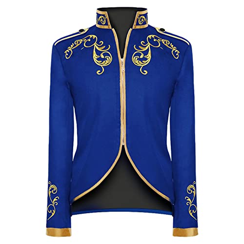 Prinz Kostüm Herren - Edelmann Herren Mantel Retro Gothic Jacke Renaissance Hof Anzug Stickerei Königlicher Prinz Kleidung Steampunk Frack Halloween Karneval Mottoparty Prinz Kostüm Herren - Edelmann Herren Mantel Retro Gothic Jacke Renaissance Hof Anzug Stickerei Königlicher Prinz Kleidung Steampunk Frack Halloween Karneval Mottoparty von LOSSLO
