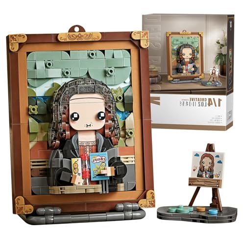 LOTOLO Niedlich 3D Malerei Modellsatz für Bausteine,Kreative Simulation Partikel Stereograph Sammlung Bau Ziegel Spielzeug,Home Decor (Mona Lisa) von LOTOLO