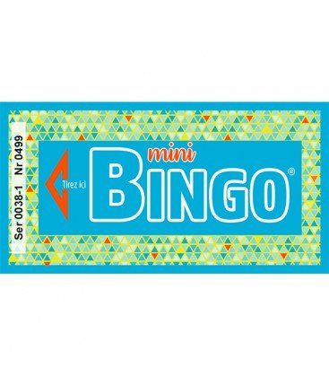 Lotoquine Mini-Bingo Ticket, Blau, 500 Stück von LOTOQUINE