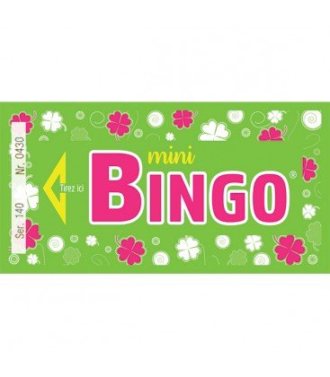 Lotoquine Mini-Bingo Ticket, Grün, 500 Stück von LOTOQUINE