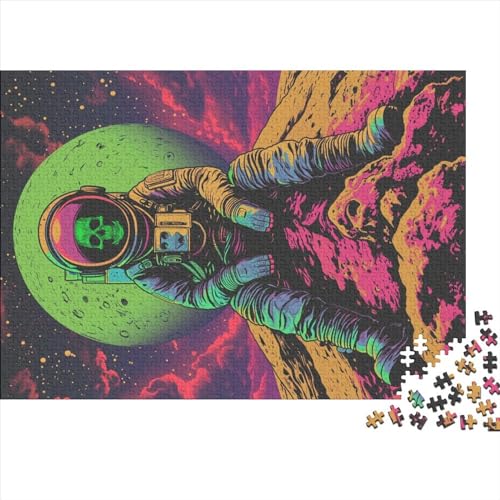 1000 Stück Puzzles Für Erwachsene Teenager Astronautenraum Stress Abbauen Familien-Puzzlespiel Mit Poster in Voller Größe 1000-teiliges Puzzle Lernspiel Geschenk 1000pcs (75x50cm) von LOUSON