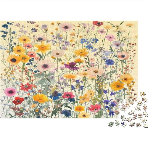 1000 Stück Puzzles Für Erwachsene Teenager Blumes Stress Abbauen Familien-Puzzlespiel Mit Poster in Voller Größe 1000-teiliges Puzzle Lernspiel Geschenk 1000pcs (75x50cm) von LOUSON