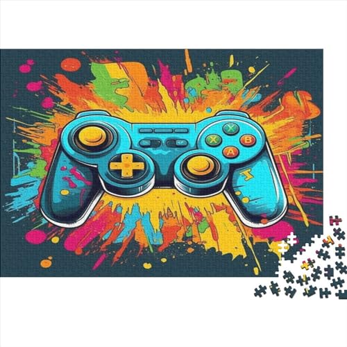 Gamepad 1000-teiliges Puzzle für Erwachsene, Spiel-Controller, 1000 Teile (75 x 50 cm), Holz von LOUSON