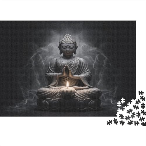 Hölzern Puzzle 1000 Teile Buddha - Farbenfrohes Puzzle Für Erwachsene in Bewährter Qualität () 1000pcs (75x50cm) von LOUSON