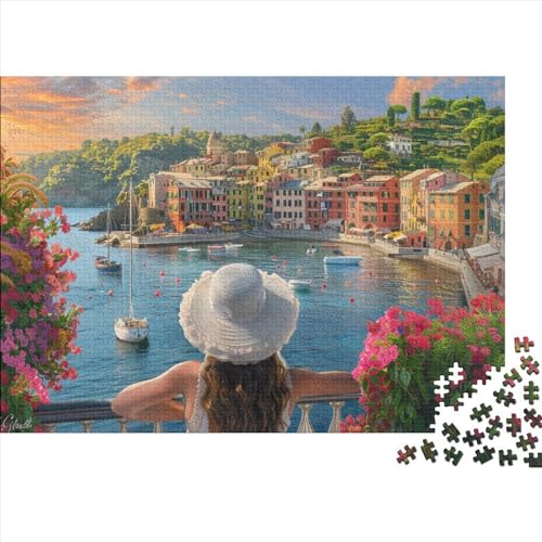 Hölzern Puzzle 500 Teile Beautiful_Sunset_Over - Farbenfrohes Puzzle Für Erwachsene in Bewährter Qualität () 500pcs (52x38cm) von LOUSON