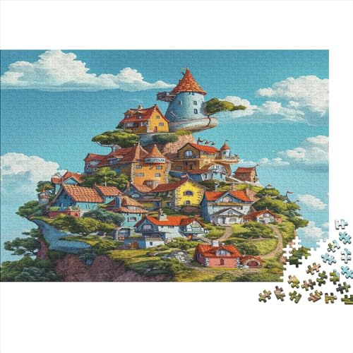 Hölzern Puzzle - CKunstoon City - 1000 Teile Puzzle Für Erwachsene, Holzpuzzle Mit 1000pcs (75x50cm) von LOUSON