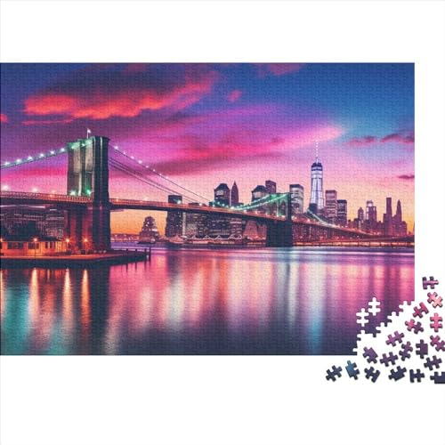 New York Themed City Puzzle für Erwachsene, 1000 Teile (75 x 50 cm) von LOUSON