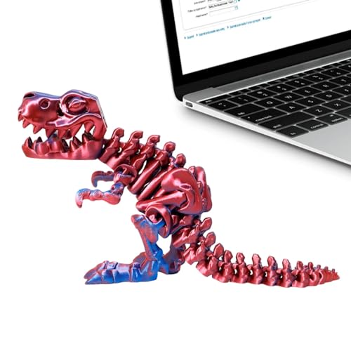 LOVEMETOO Dinosaurier-Figurenspielzeug, 3D-Gedruckter Dinosaurier,Gelenkiger 3D-Gedruckter Dinosaurier mit flexiblen Gelenken | Dinosaurier-Sammelfiguren für Erwachsene und Kinder für Nachttisch von LOVEMETOO