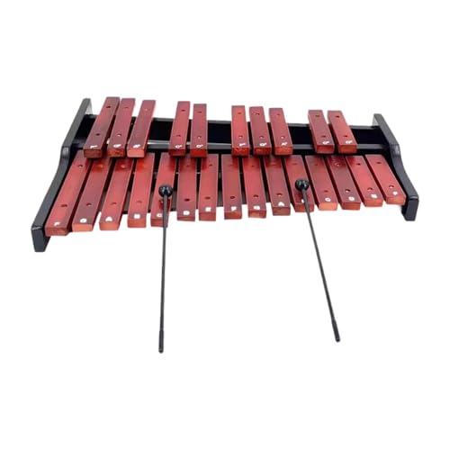 Glockenspiel mit 25 Tönen, Montessori-Pädagogisches Xylophon zur Förderung der Feinmotorik für Kinder, Schlaginstrument für den Musikunterricht , Imitat mit Tasche von LOVIVER