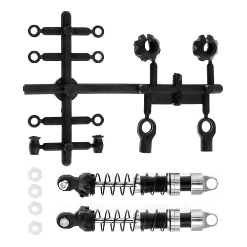 LOVIVER 1/10 RC Auto Stoßdämpfer Dämpfer Set Simulation Klettern Auto Ersetzt Upgrade Teil Crawler Fahrzeug, Silber 80mm von LOVIVER