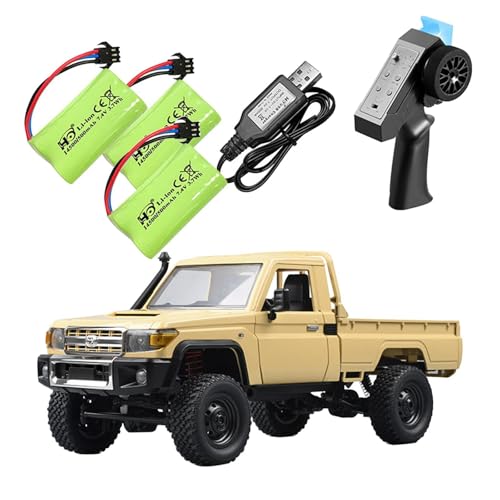 LOVIVER 1/12 RC Crawler Auto Simuliertes Kletterauto 4WD 280 Motor Pickup Trucks 4WD Road RC Truck für Schlamm Strand Straße Gras Sand, 3 Leistung von LOVIVER