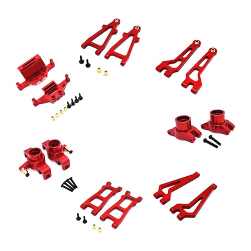 LOVIVER 1: 20 RC-Auto-Upgrade-Kits aus Metall, Upgrade-Zubehör für 1/20 20208 C8811 RC-Auto, robuste RC-Automodell-Ersatzteile, Rot von LOVIVER