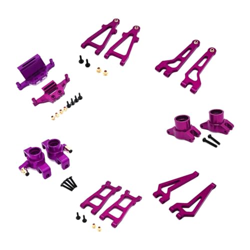 LOVIVER 1: 20 RC-Auto-Upgrade-Kits aus Metall, Upgrade-Zubehör für 1/20 20208 C8811 RC-Auto, robuste RC-Automodell-Ersatzteile, Violett von LOVIVER