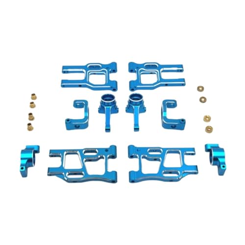 LOVIVER 1:10 RC Autoteile Ersatzteile Ersatz Robustes Hobby-Werkzeug RC Autozubehör Metall-Upgrade-Kits für Ptg-2R DIY ACCS Truck, Blau von LOVIVER